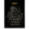 Kalendarz książkowy BALADEK 2027 z grawerem: Księgowa — Tu nawet chaos ma Excela