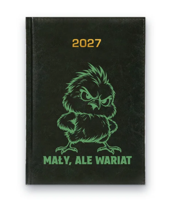 Kalendarz książkowy BALADEK 2027 z grawerem: Kurczak — Mały, ale wariat