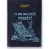 Kalendarz książkowy BALADEK 2027 z grawerem: Szkielet na leżaku — Plan na dziś: przeżyć