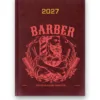 Kalendarz książkowy BALADEK 2027 z grawerem: Barber — Tutaj broda nabiera charakteru
