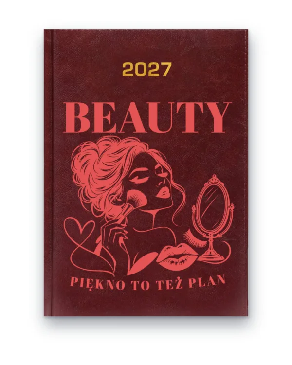 Kalendarz książkowy BALADEK 2027 z grawerem: Beauty — Piękno to też plan