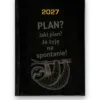 Kalendarz książkowy BALADEK 2027 z grawerem: Leniwiec — Plan? Ja żyję na spontanie!