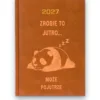 Kalendarz książkowy BALADEK 2027 z grawerem: Panda — Zrobię to jutro… może pojutrze
