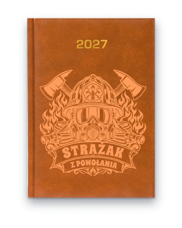 Kalendarz książkowy BALADEK 2027 z grawerem: Strażak z powołania