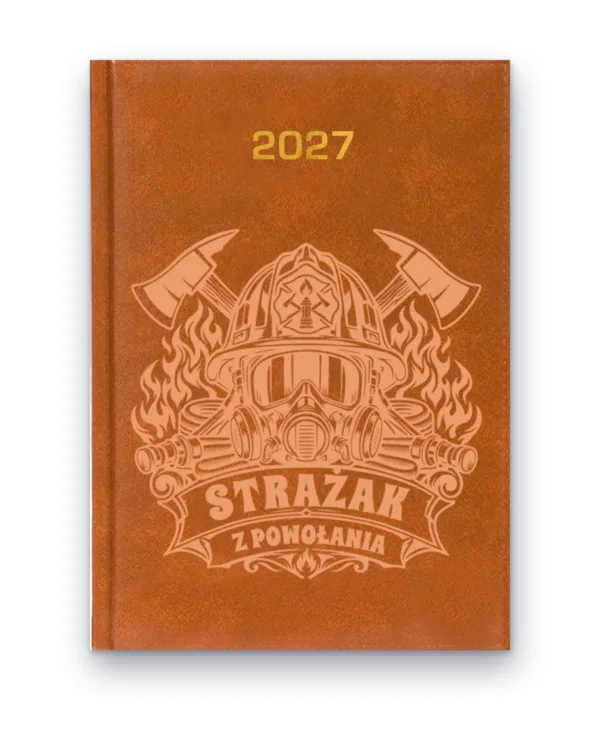 Kalendarz książkowy BALADEK 2027 z grawerem: Strażak z powołania