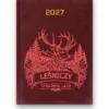 Kalendarz książkowy BALADEK 2027 z grawerem: Leśniczy z jeleniem — Strażnik lasu