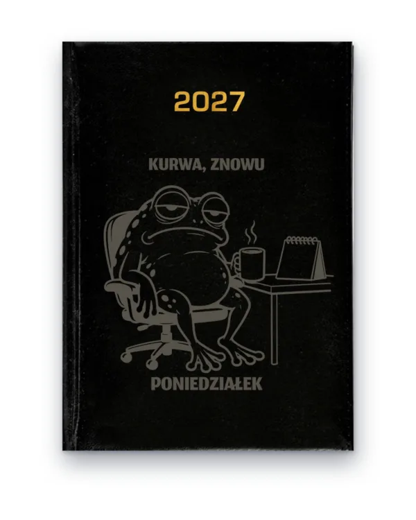 Kalendarz książkowy BALADEK 2027 z grawerem: G-000007 — wzór z wulgaryzmami