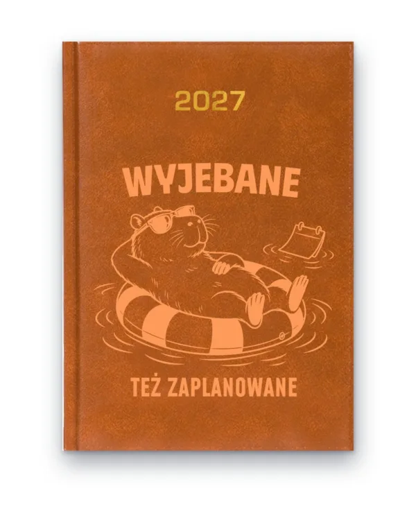 Kalendarz książkowy BALADEK 2027 z grawerem: G-000010 — wzór z wulgaryzmami