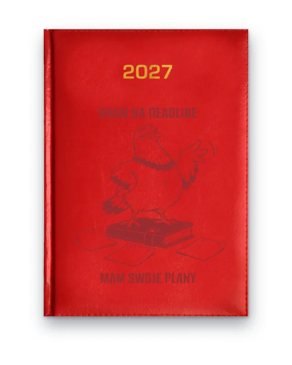 Kalendarz książkowy BALADEK 2027 z grawerem: G-000011 — wzór z wulgaryzmami