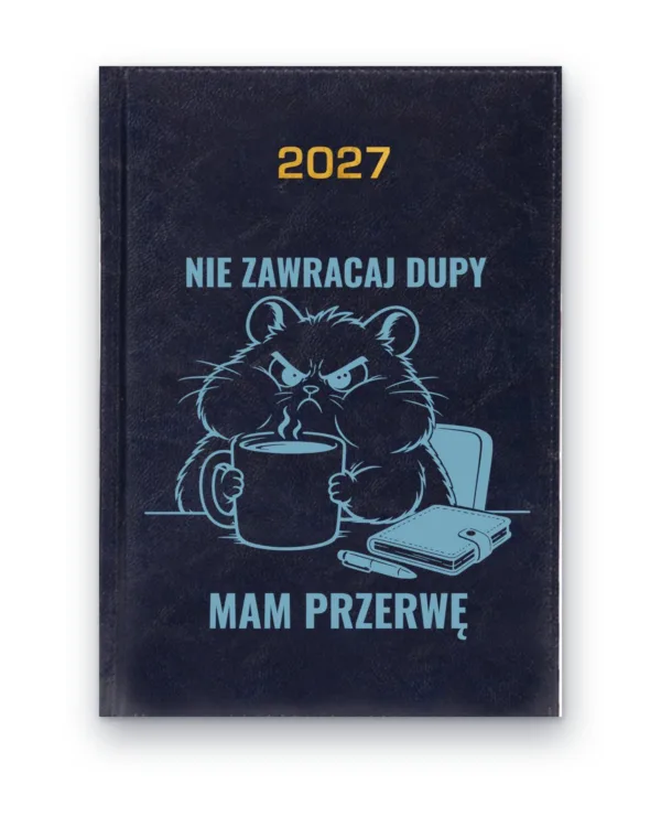 Kalendarz książkowy BALADEK 2027 z grawerem: G-000012 — wzór z wulgaryzmami
