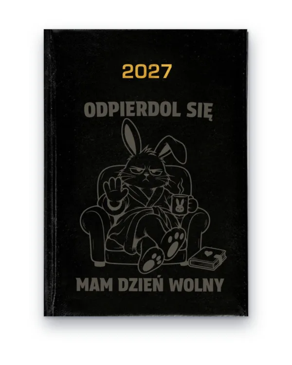 Kalendarz książkowy BALADEK 2027 z grawerem: G-000013 — wzór z wulgaryzmami