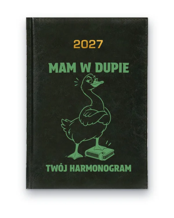 Kalendarz książkowy BALADEK 2027 z grawerem: G-000015 — wzór z wulgaryzmami