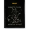 Kalendarz książkowy BALADEK 2027 z grawerem: G-000019 — wzór z wulgaryzmami