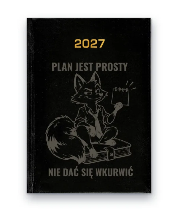 Kalendarz książkowy BALADEK 2027 z grawerem: G-000019 — wzór z wulgaryzmami