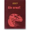 Kalendarz książkowy BALADEK 2027 z grawerem: Samochód bez koła — Ale urwał!