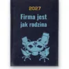 Kalendarz książkowy BALADEK 2027 z grawerem: Stół konferencyjny — Firma jest jak rodzina