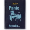Kalendarz książkowy BALADEK 2027 z grawerem: Biurko szefa — Panie Areczku...