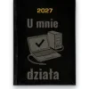 Kalendarz książkowy BALADEK 2027 z grawerem: Laptop i komputer — U mnie działa