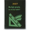 Kalendarz książkowy BALADEK 2027 z grawerem: Poziomica i ekierka — Ma być prosto czy ma być ładnie?