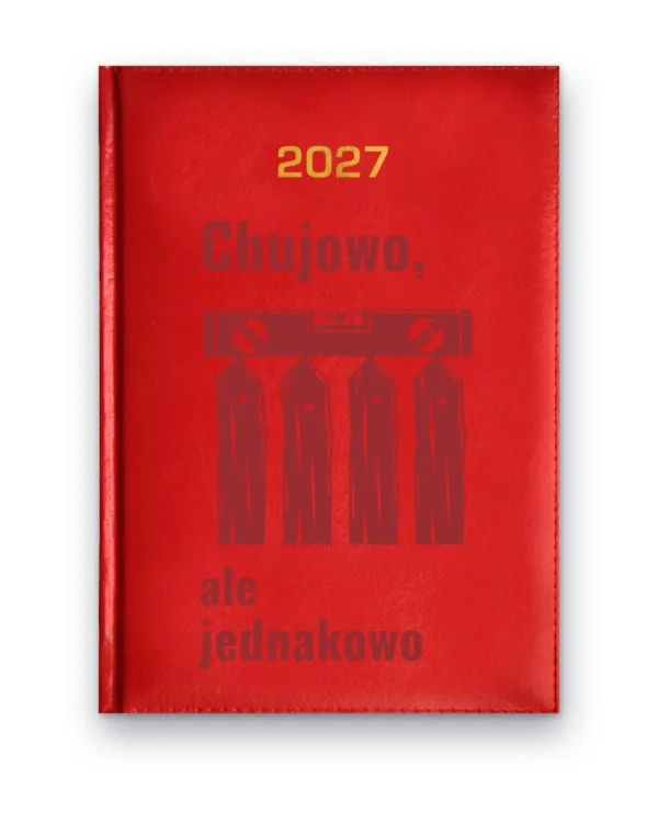 Kalendarz książkowy BALADEK 2027 z grawerem: G-000251 — wzór z wulgaryzmami