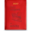 Kalendarz książkowy BALADEK 2027 z grawerem: Kalkulator i szklana kula — Jestem księgową, nie wróżką