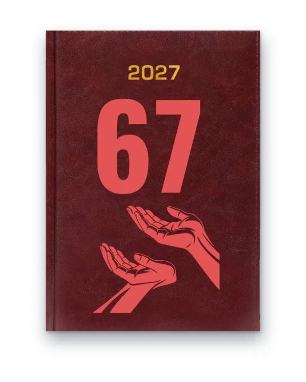 Kalendarz książkowy BALADEK 2027 z grawerem: Dłonie — 67