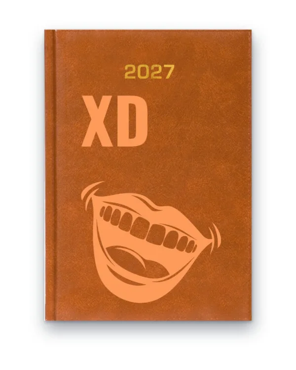 Kalendarz książkowy BALADEK 2027 z grawerem: Uśmiech — XD