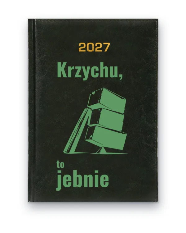 Kalendarz książkowy BALADEK 2027 z grawerem: G-000279 — wzór z wulgaryzmami